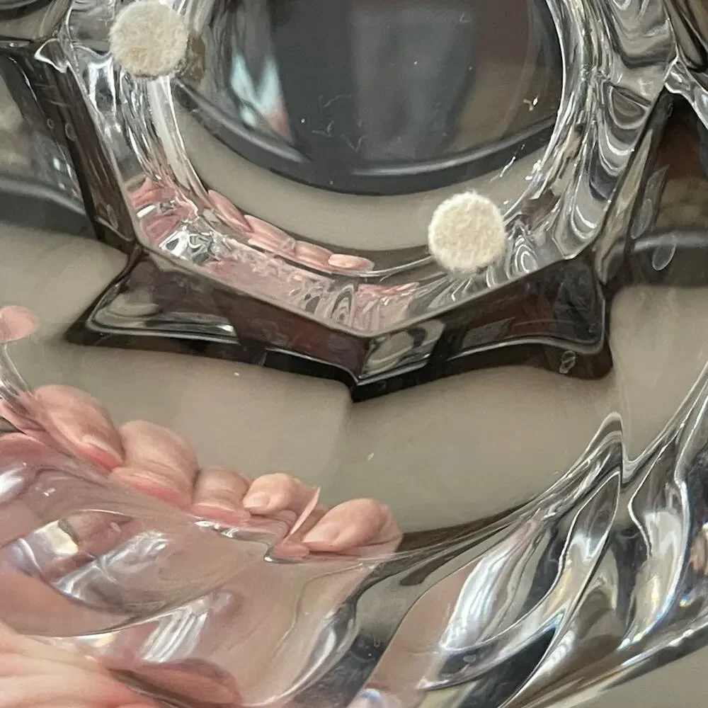 Vintage Orrefors Sweden Crystal glass bowl Kosta Boda 8